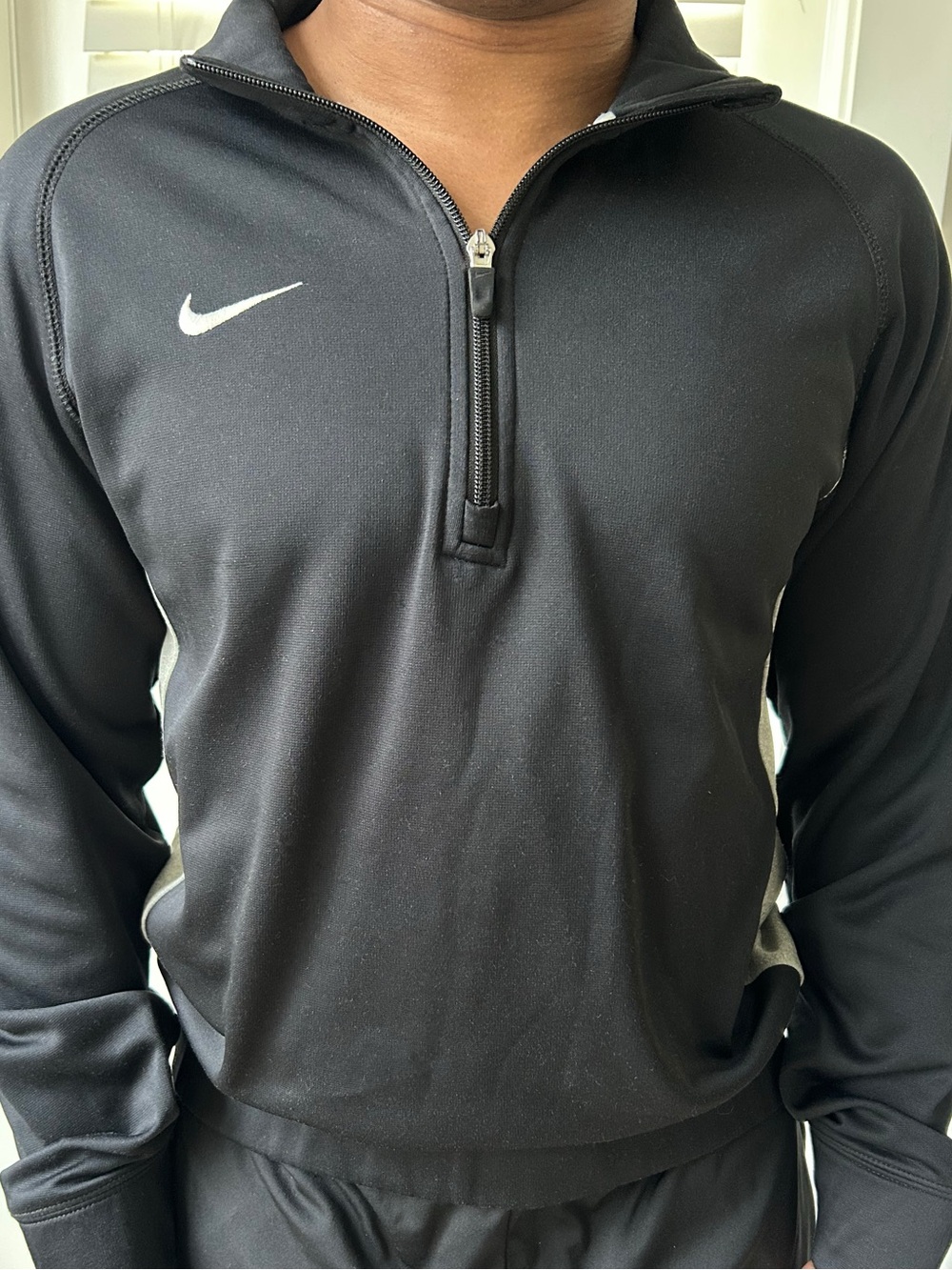 Nike Black Therma-Fit 3 Quarter Zip